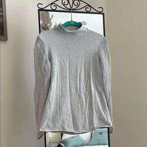 Gray mock neck sweater